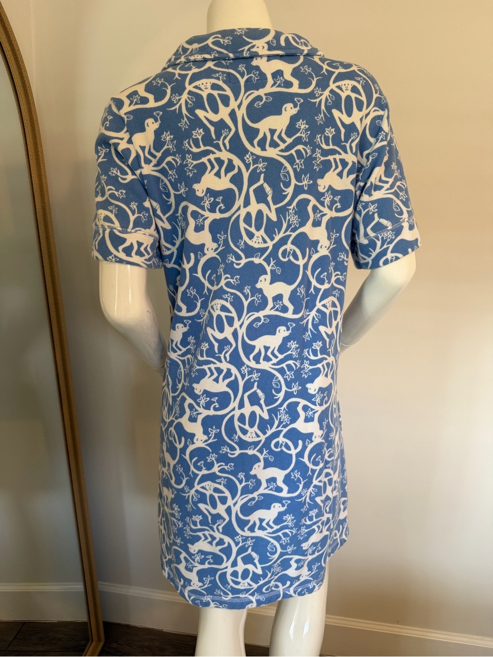 Lilly Pulitzer Dress - Medium - White Monkeys On Blue - Picture 5 of 8